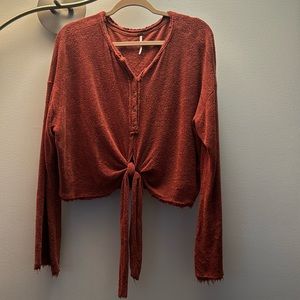 Free People cropped shirt